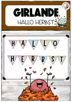 Vorschau - Poster - Girlande Wimpel HALLO HERBST Klassenraumdeko Grundschule Sek I - Deckblatt