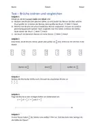 Vorschau - Arbeitsblätter - Übungstest Bruchrechnung – Brüche vergleichen & ordnen (Klasse 5/ 6) – Üben & Überprüfen - Seite 3