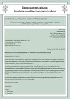 Vorschau - Arbeitsblätter - Bewerbungstraining - Bausteine eines Bewerbungsanschreibens - Deckblatt
