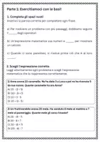 anteprima - Esercizi - Rappresentare ciascun passaggio con espressioni matematiche - Pagina 1