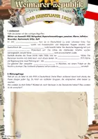 Vorschau - Arbeitsblätter - Weimarer Republik - Das Krisenjahr 1923 - Klasse 8 - Seite 1