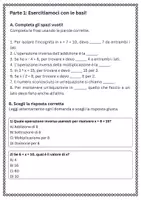 anteprima - Esercizi - Isolare l’incognita spostando termini noti e applicando operazioni inverse - Pagina 1