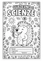 anteprima - Materiale per pittura e bricolage - Copertine per quaderni di Scienze per tutte le classi - Pagina di copertina