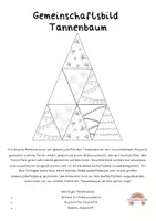 Vorschau - Mal- und Bastelvorlagen - Gemeinschaftsbild Tannenbaum – ein Mitmachprojekt für Kinder - Seite 1