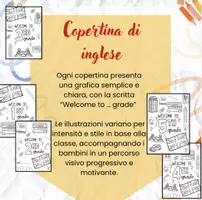 anteprima - Poster - Copertina per quaderno di inglese – Scuola primaria - Pagina 1