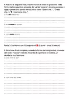 anteprima - Compiti in classe/Test - Esame sul congiuntivo del verbo "Essere" - Pagina 3