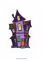 anteprima - Clipart / Immagini originali - IMMAGINI HALLOWEEN CASE STREGATE - Pagina 1