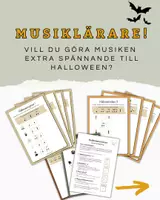 förhandsvisning - Halloweenrytmer – kreativa arbetsblad med bildstöd - sida 1