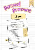Vorschau - Arbeitsblätter - Materialpaket PERSONAL PRONOUNS - Merkblatt + Übung - Seite 2