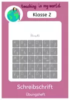 Vorschau - Arbeitsblätter - Schreibschrift Übungsheft - Klasse 2 - Deckblatt
