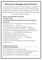 anteprima - Schede informative - Descrivere in dettaglio punto di fusione - Pagina 1