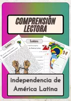 Vorschau - Arbeitsblätter - Comprensión lectora – independencia de América Latina + soluciones - Deckblatt