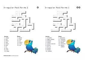 Vorschau - Arbeitsblätter - Irregular Verbs (crossword) - Seite 2