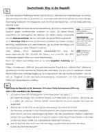 Vorschau - Arbeitsblätter - Deutschlands Weg in die Republik-Novemberrevolution - Deckblatt