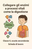 anteprima - Schede informative - Collegare gli enzimi a processi vitali come la digestione - Pagina di copertina