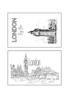 Vorschau - Arbeitsblätter - London Postkarten - Deckblatt