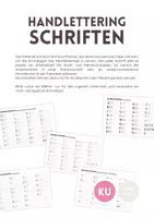 Vorschau - Arbeitsblätter - Handlettering, 5 Schriften, Anleitung - Deckblatt