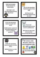 Vorschau - Spiele - Lesekette zu Satzgliedern und Proben - Deckblatt