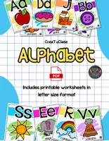 Vista previa - Decoración del aula - ABECEDARIO EN INGLÉS PARA NIÑOS - Portada