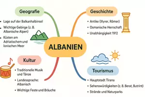 Vorschau - Arbeitsblätter - Arbeitsblätter "Albanien" + Lösung & MP3 + Mindmap + Infografik - Seite 2