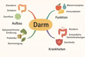 Vorschau - Arbeitsblätter - Arbeitsblatt zum Thema "Darm" + Onlineübung & MP3 + Mindmap + Infografiken - Seite 3
