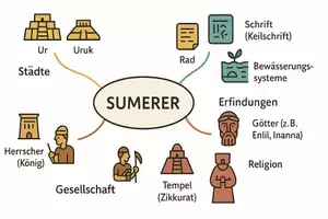 Vorschau - Arbeitsblätter - Arbeitsblätter zum Thema "Sumerer" + Lösung & MP3 + Mindmap + Infografik - Seite 2