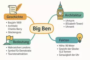 Vorschau - Arbeitsblätter - Arbeitsblatt zum Thema "Big Ben" + Onlineübung & MP3 + Mindmap + Infografik - Seite 3