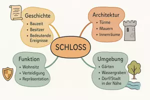Vorschau - Arbeitsblätter - Arbeitsblätter zum Thema "Schloss" (Lückentext, Hörverstehen) + Lösung & MP3 + Mindmap + Infografik - Seite 2