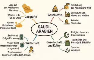 Vorschau - Arbeitsblätter - Arbeitsblätter "Saudi-Arabien" + Lösung & MP3 + Mindmap + Infografik - Seite 2