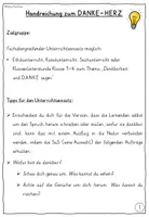 Vorschau - Arbeitsblätter - Ethik Dankbarkeit Grundschule / Danke-Herz basteln - Seite 2