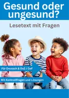 Vorschau - Arbeitsblätter - Materialpaket Gesunde Ernährung 🍎🥕🥛 Deutsch / DaZ – Lesetraining und Textverständnis (10 Arbeitsblätter) - Seite 1