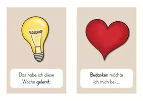Vorschau - Fördermaterial/Inklusion - Reflexionskarten Wochenreflexion zum Wochenabschluss - Seite 3