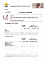 Vorschau - Arbeitsblätter - Fragebogen zum Thema "Gewalt" - Deckblatt