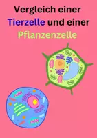 Vorschau - Arbeitsblätter - Aufbau tierischer und pflanzlicher Zelle + Lösung und ipad - Deckblatt