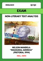 Vorschau - Arbeitsblätter - Englisch Klausur: Nelson Mandela – „Inaugural Address“ (1994, Analysis, Outline & Comment) - Deckblatt