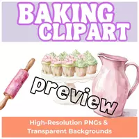 Vorschau - selbst erstellte Cliparts/Grafiken - Patisserie Clipart Paket - Seite 3