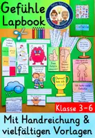 Vorschau - Arbeitsblätter - Lapbook GEFÜHLE Klasse 3 bis 6 - Ethik Sachunterricht - Deckblatt