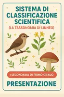 anteprima - Presentazioni / Lavagne - Sistema di classificazione scientifica (la tassonomia di Linneo) - Pagina di copertina