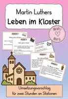 Vorschau - Arbeitsblätter - Martin Luther im Kloster (zwei Stunden) - Deckblatt