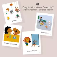 Voorbeeld - Dagritmekaarten voor Groep 1/2 - kleuters PDF - Pagina 1