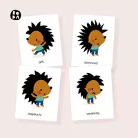 Voorbeeld - Emotiekaarten voor kinderen – 10 Printbare gevoelenskaarten - Pagina 1