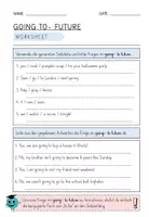 Vorschau - Arbeitsblätter - Going to future - Worksheets - Seite 3