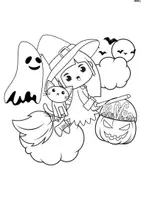 Aperçu - Apprentissages en autonomie - 100 coloriages pour Halloween - Page 2