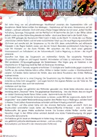 Vorschau - Arbeitsblätter - Kalter Krieg - Am Rande eines Atomkriegs - 10 - Deckblatt