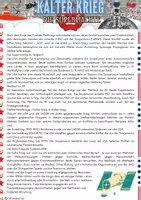 Vorschau - Arbeitsblätter - Kalter Krieg - Die Supermächte - 10 - Deckblatt