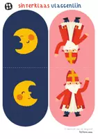 Voorbeeld - Sint vlaggen | Sinterklaas slinger | Decoratie klas, groep, club - Pagina 1