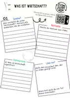 Vorschau - Arbeitsblätter - Was ist Wirtschaft? Einstieg - Deckblatt