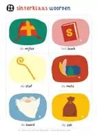 Voorbeeld - Woordkaarten Sinterklaas | Sintwoordjes - PDF - Pagina 1