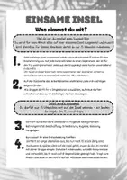 Vorschau - Arbeitsblätter - Was würdest du auf eine einsame Insel mitnehmen? - Seite 2