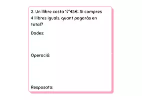 Vista previa - Refuerzo / NEE / Materiales de apoyo - Volum I. Problemes matemàtics: multiplicacions i divisions - página 2